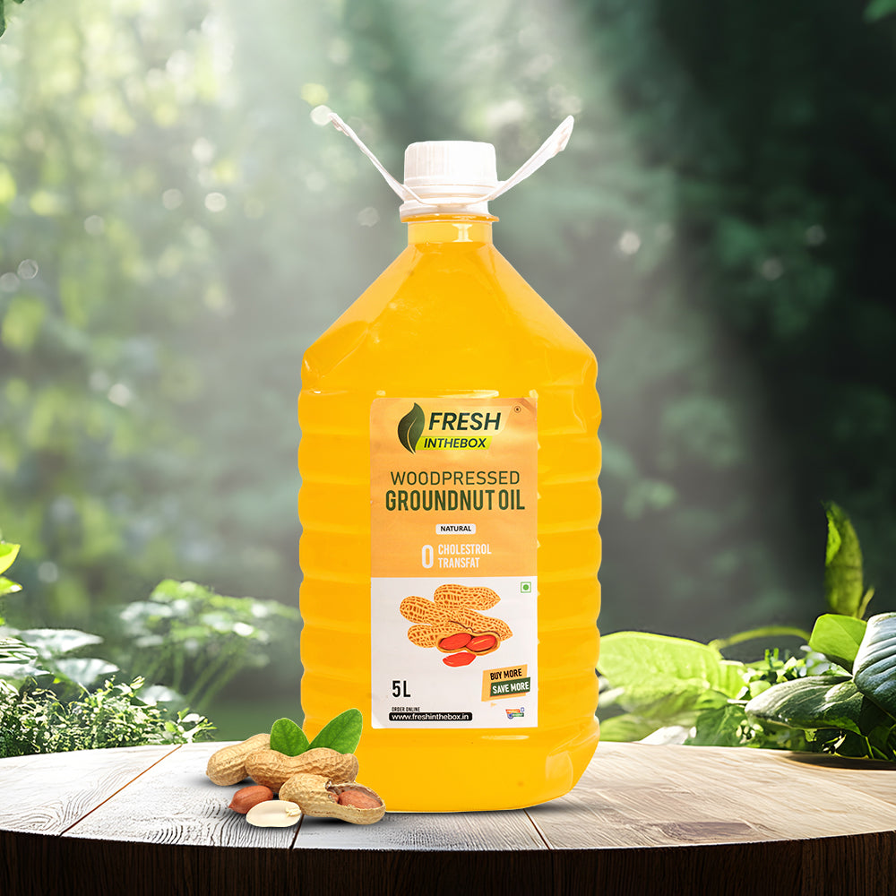 Wood Pressed Groundnut Oil