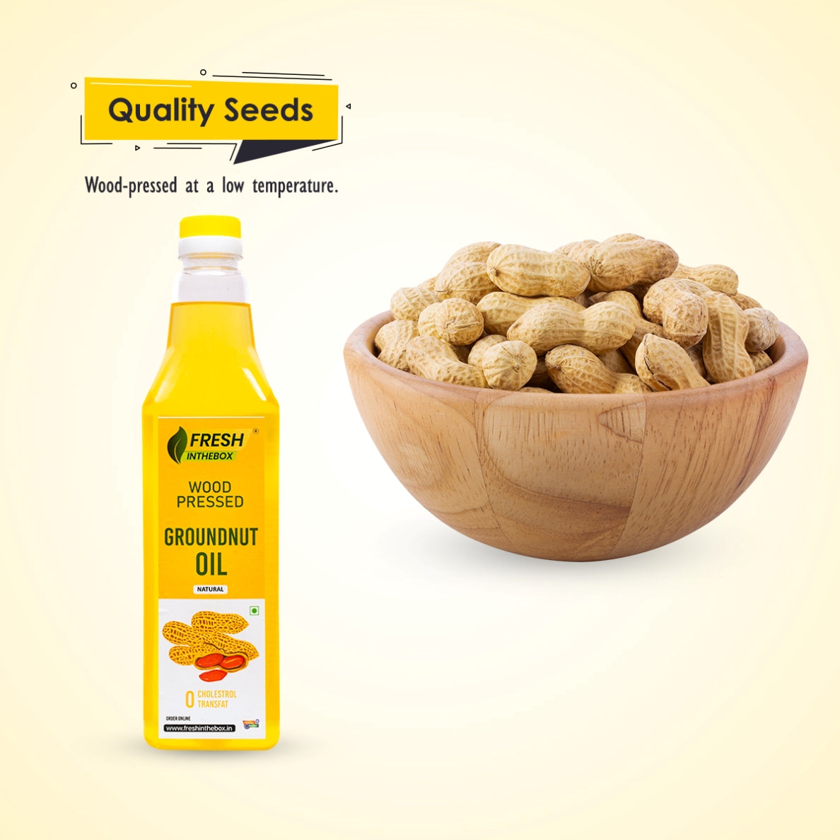 Wood Pressed Groundnut Oil