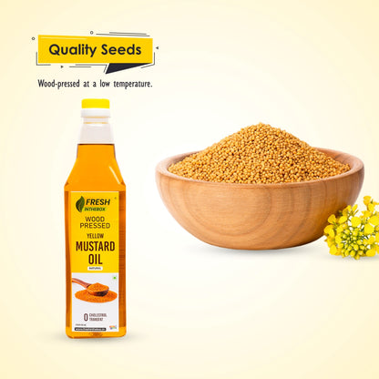 Wood-pressed Yellow Mustard Oil