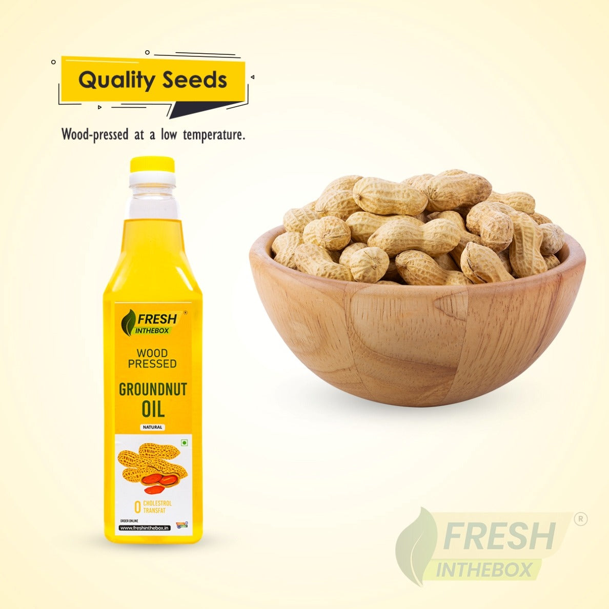 Wood Pressed Groundnut Oil