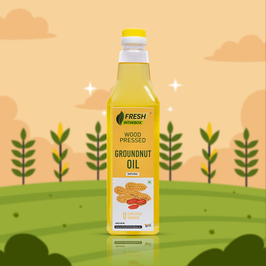 Wood Pressed Groundnut Oil