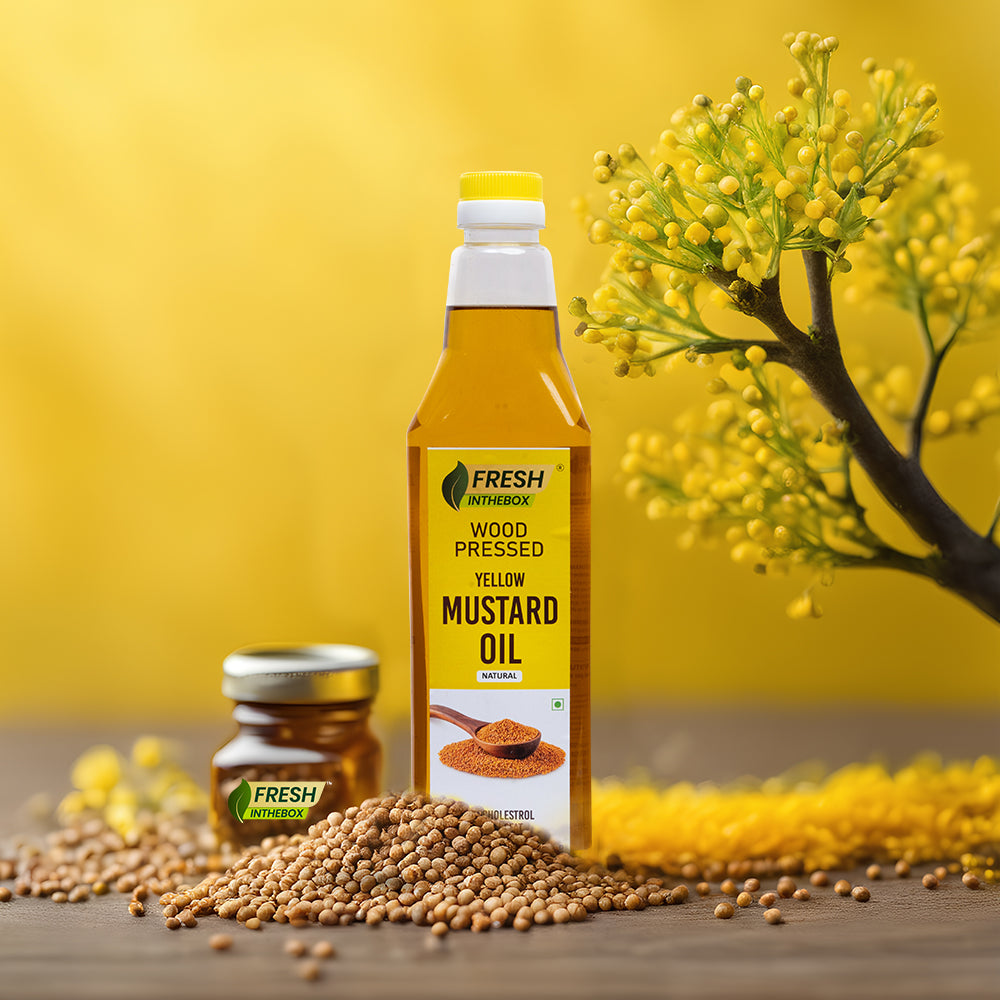 Wood-pressed Yellow Mustard Oil