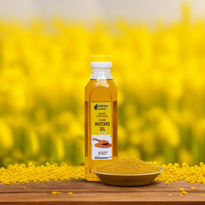 Wood-pressed Yellow Mustard Oil